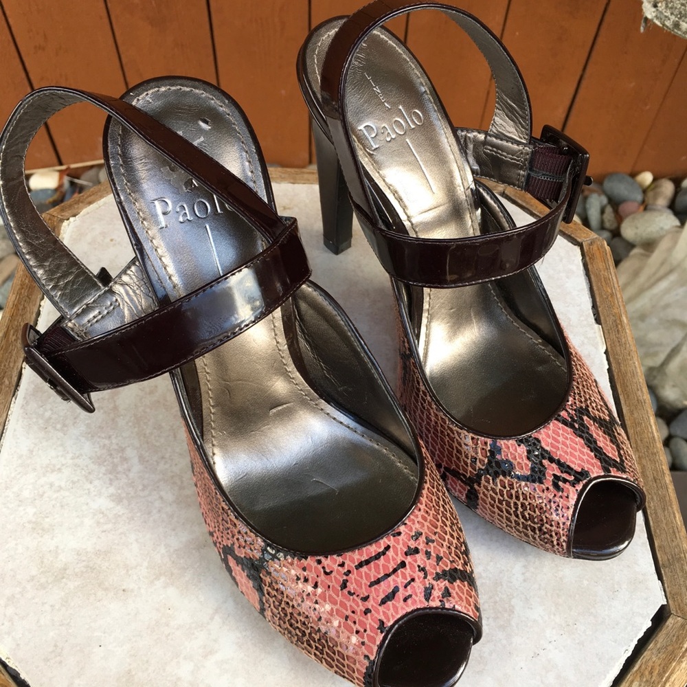 Heels Paola Snake skin design